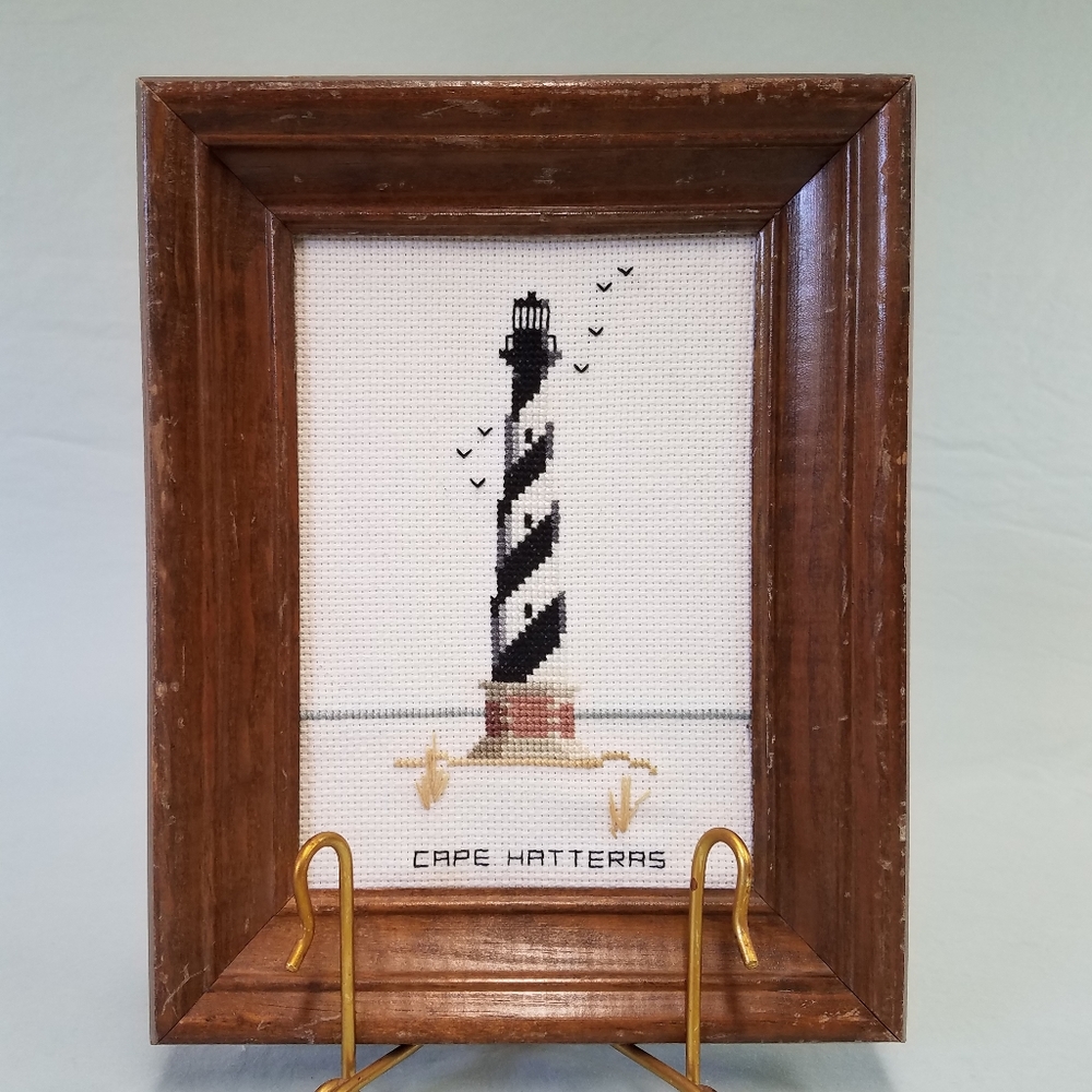 Hand Embroidered Cape Hatterrs Light House